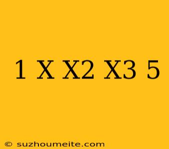 (1+x+x^2+x^3)^5