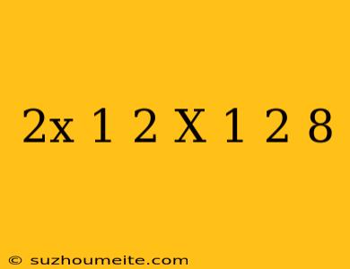 (2x-1)^2=(x-1)^2+8