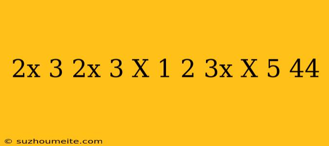 (2x-3)(2x+3)-(x-1)^2-3x(x-5)=-44