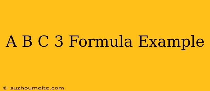 (a+b+c)^3 Formula Example