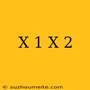 (x+1)(x-2)