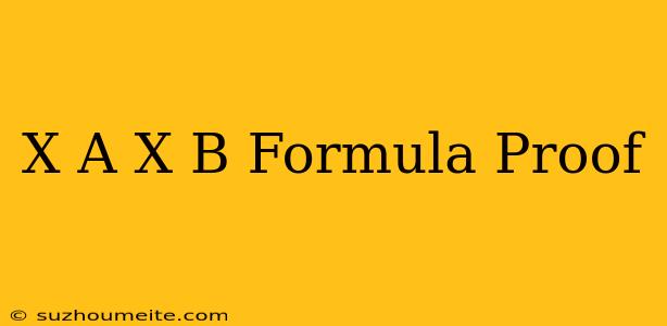 (x+a)(x+b) Formula Proof