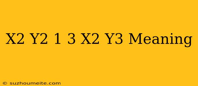 (x^2 + Y^2 – 1)^3 = X^2 Y^3 Meaning