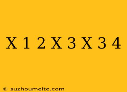 (x-1)^2-(x-3)(x+3)=4