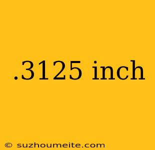 .3125 Inch