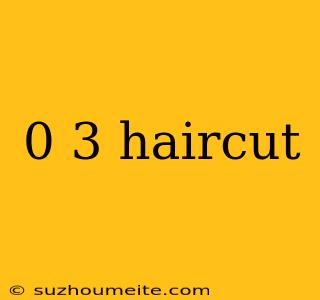 0 3 Haircut