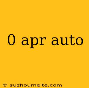 0 Apr Auto