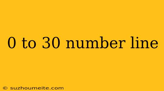 0 To 30 Number Line