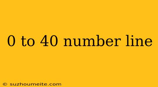 0 To 40 Number Line