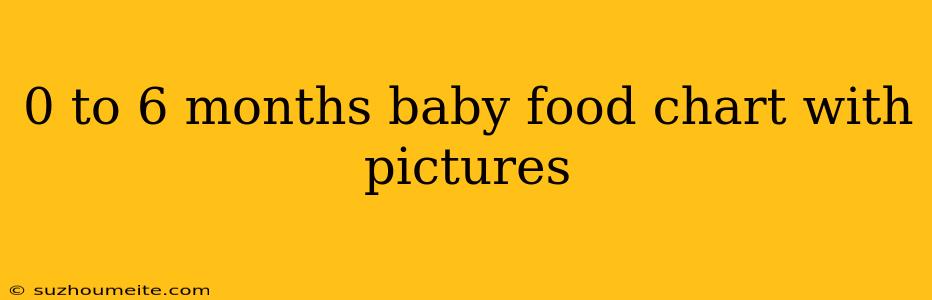 0 To 6 Months Baby Food Chart With Pictures