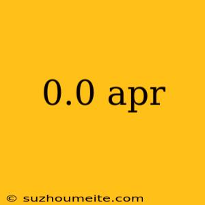 0.0 Apr