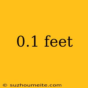 0.1 Feet