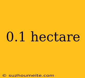 0.1 Hectare