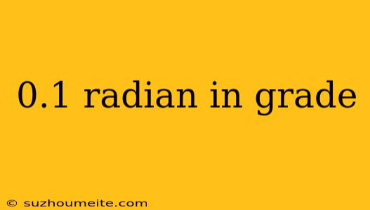 0.1 Radian In Grade