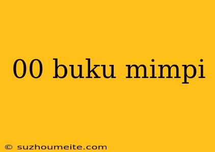 00 Buku Mimpi