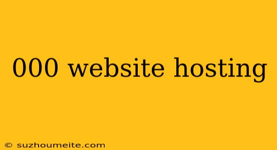 000 Website Hosting