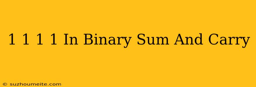 1+1+1+1 In Binary Sum And Carry