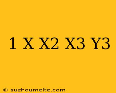 1+x+x^2+x^3=y^3