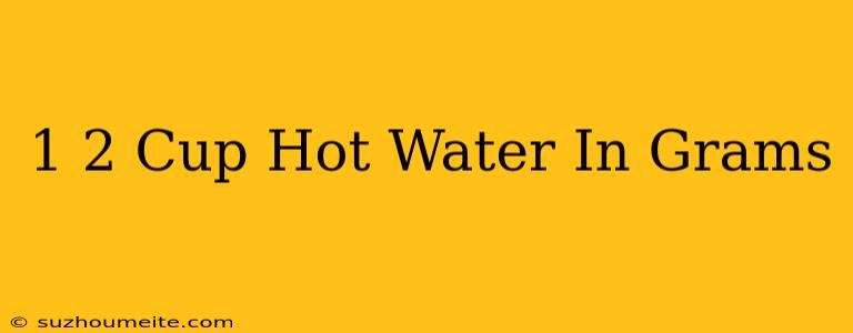 1/2 Cup Hot Water In Grams