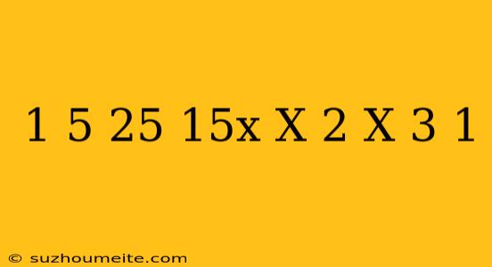 1/5(25+15x)-x=2(x+3)-1