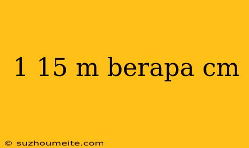 1 15 M Berapa Cm