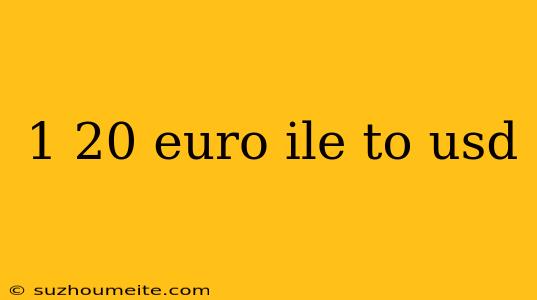 1 20 Euro Ile To Usd