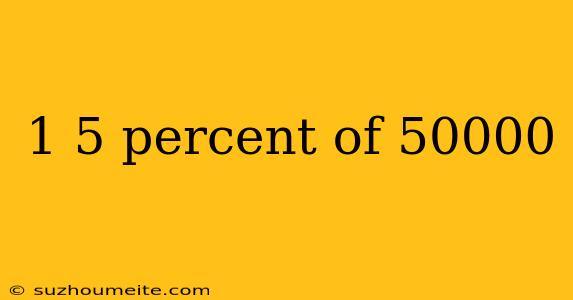 1 5 Percent Of 50000