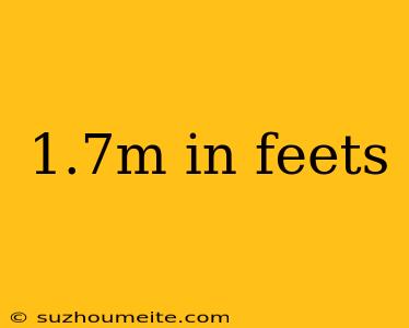 1.7m In Feets