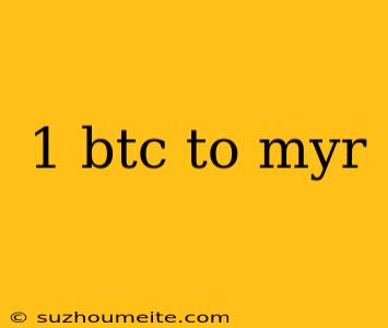 1 Btc To Myr