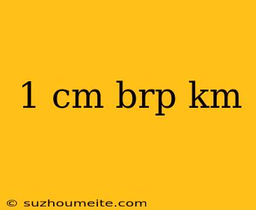 1 Cm Brp Km