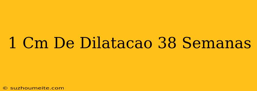 1 Cm De Dilatação 38 Semanas