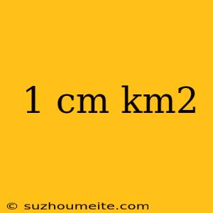 1 Cm Km2