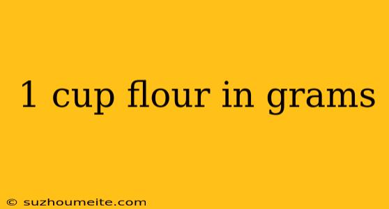 1 Cup Flour In Grams