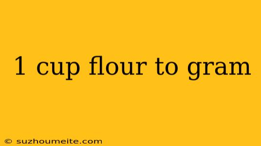 1 Cup Flour To Gram