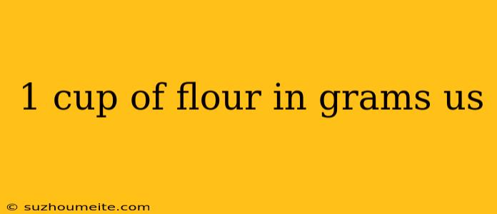 1 Cup Of Flour In Grams Us