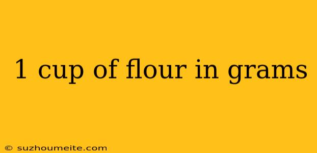 1 Cup Of Flour In Grams