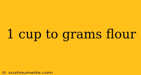 1 Cup To Grams Flour