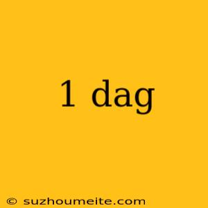 1 Dag