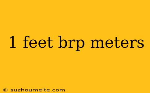 1 Feet Brp Meters