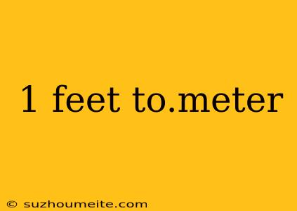 1 Feet To.meter