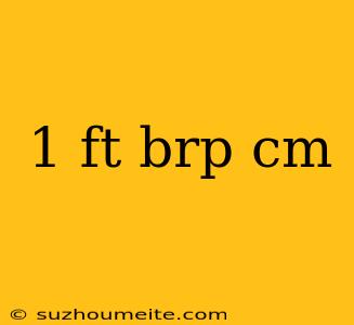 1 Ft Brp Cm