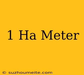 1 Ha = Meter