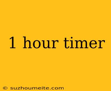 1 Hour Timer