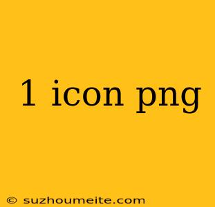 1 Icon Png