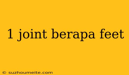 1 Joint Berapa Feet