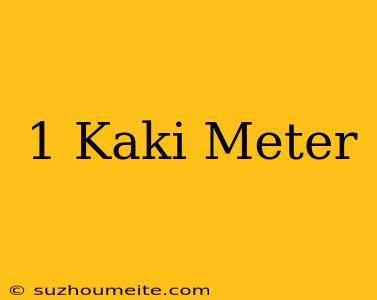 1 Kaki = Meter