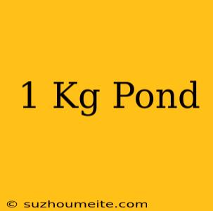 1 Kg = Pond