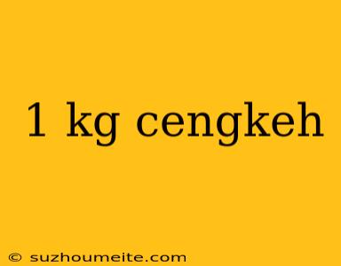 1 Kg Cengkeh