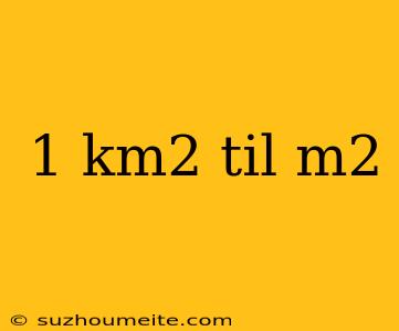 1 Km2 Til M2