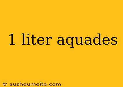 1 Liter Aquades